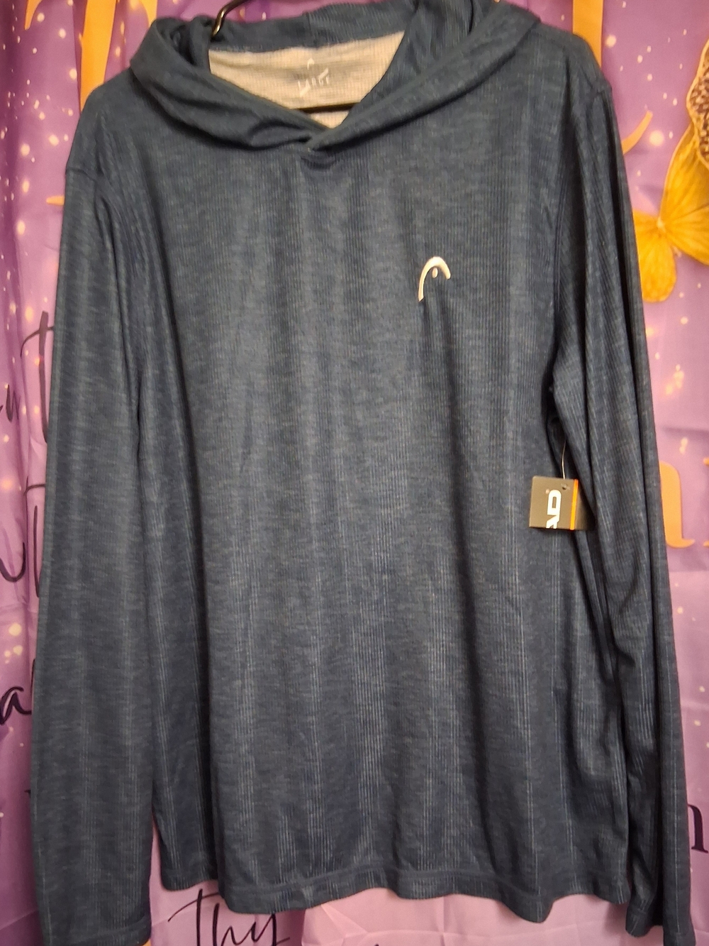 Men's Hooded Long-Sleeve Performance Sweater - Navy